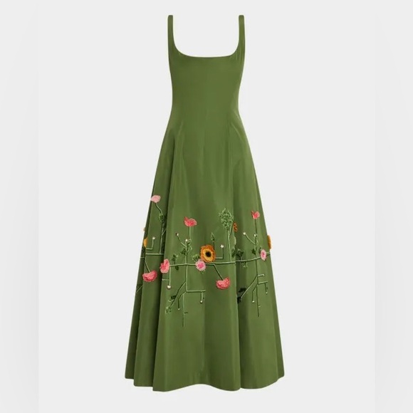 Lela Rose Floral Embroidered Dress - Picture 1 of 2